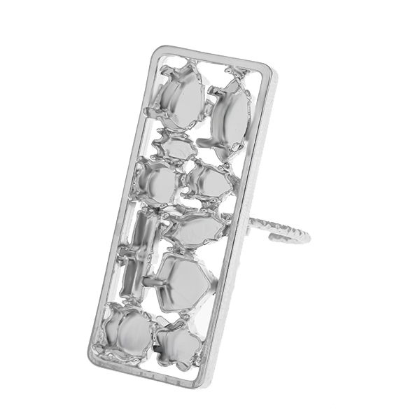Adjustable thin ring base mix settings in Rectangle shape element 