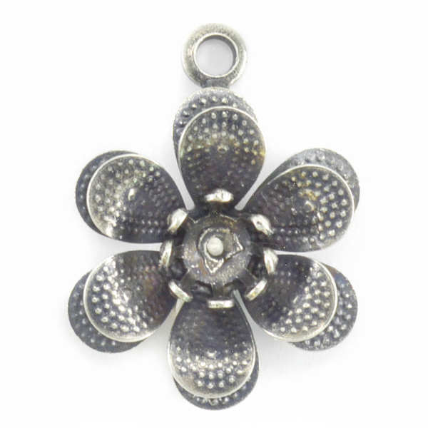 29ss Flower Pendant base with Top loop
