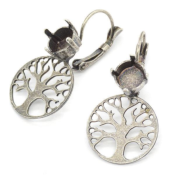39ss Tree of Life Lever back Earring settings