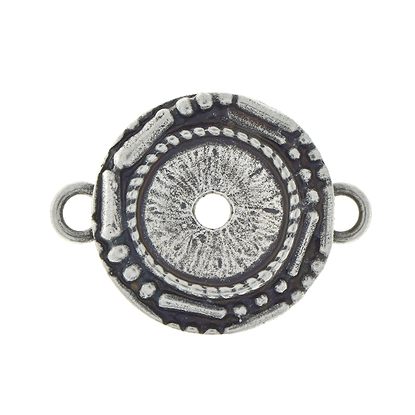 12mm Rivoli Ball-bar pendant base with two side loops