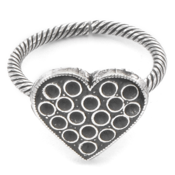 8pp Heart Metal Ring base