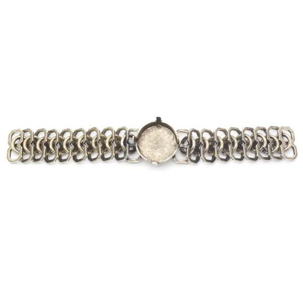 Rail Links chain with Rivoli 14mm setting-Piece for bracelet 