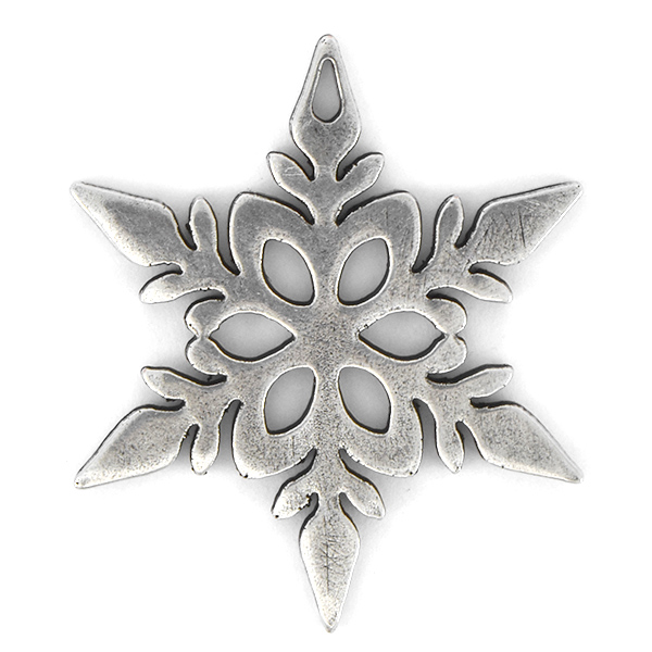 Metal casting Filigree Snowflake Pendant base