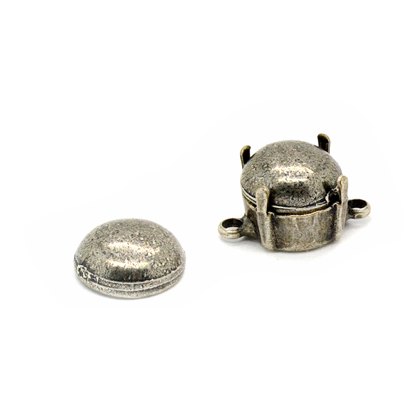 8mm Dome Metal Embedding element for 39ss settings - 4pcs pack