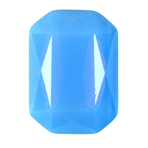 Opaque Blue Glass Stone 4610 Octagon 13X18mm setting