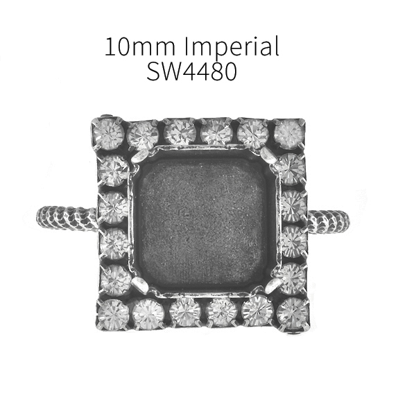10mm Imperial 4480 Adjustable Thin ring base with Rhinestoness