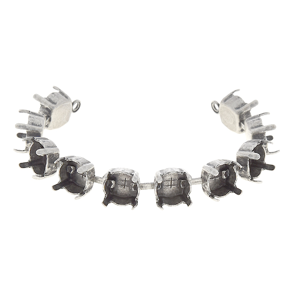 39ss/8mm cup chain Bracelet base 10 settings