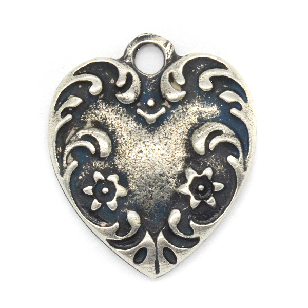 Decorated Heart Charm