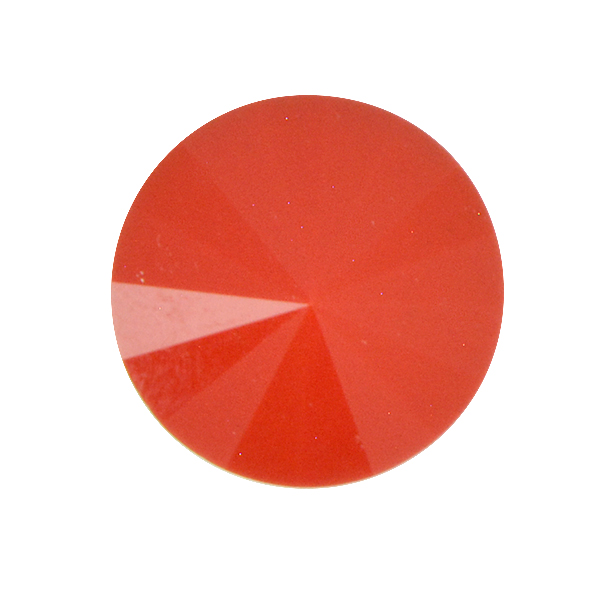 Opaque Red Glass Stone for 1122 14mm Rivoli setting
