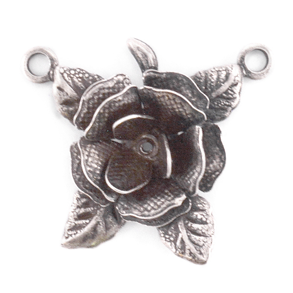 Flower Pendant base with two top loops