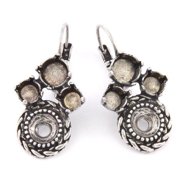 29ss, 39ss with Round Wheat element Earring base