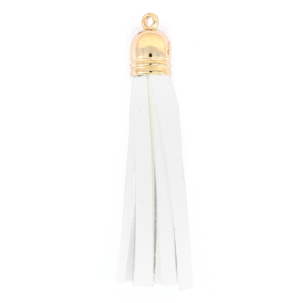 67mm Tassel for jewelry making White color