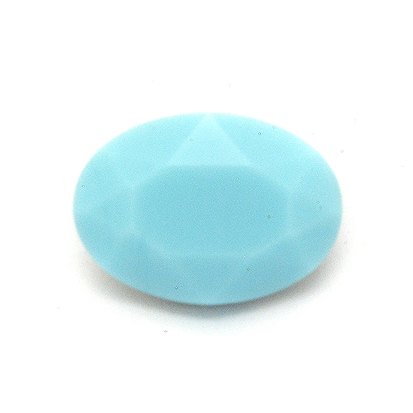 Light Turqouise Glass Stone for Oval 10X14mm setting