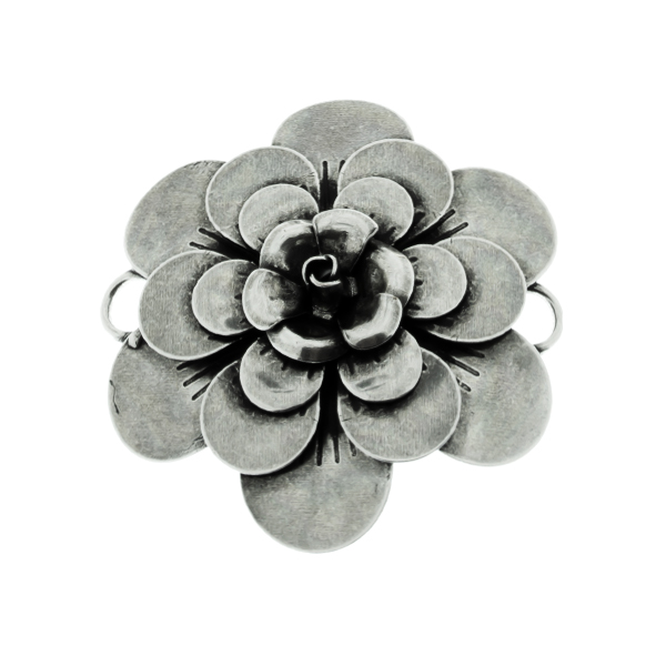 50mm Flower Stamping metal volumes element with two side loops Connector base
