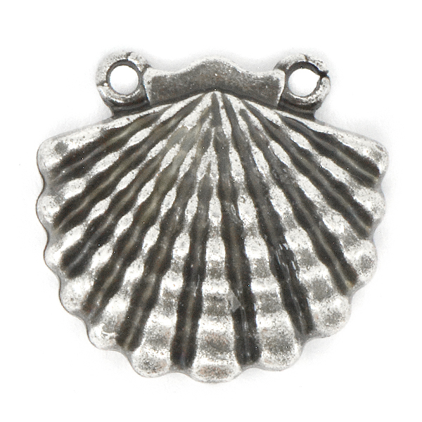 Shell Pendant base with two top side loops