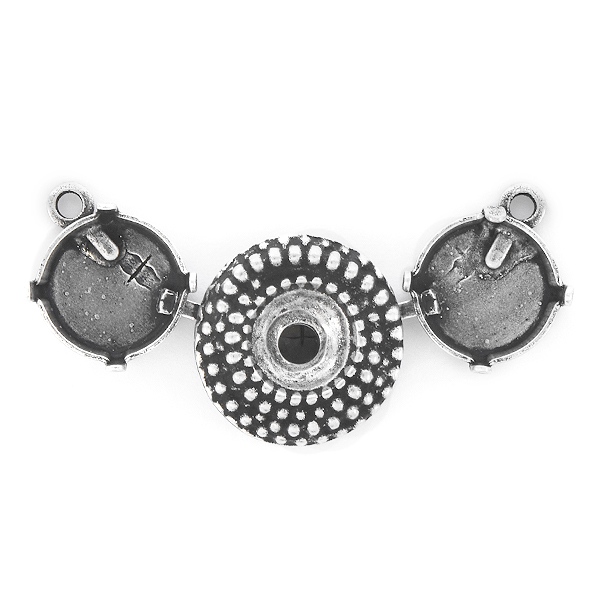 39ss, 12mm Rivoli Dotted Centerpiece for Necklace