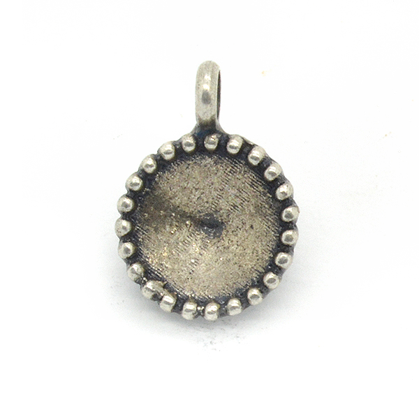39ss/8mm decorated Stone setting with one top loop