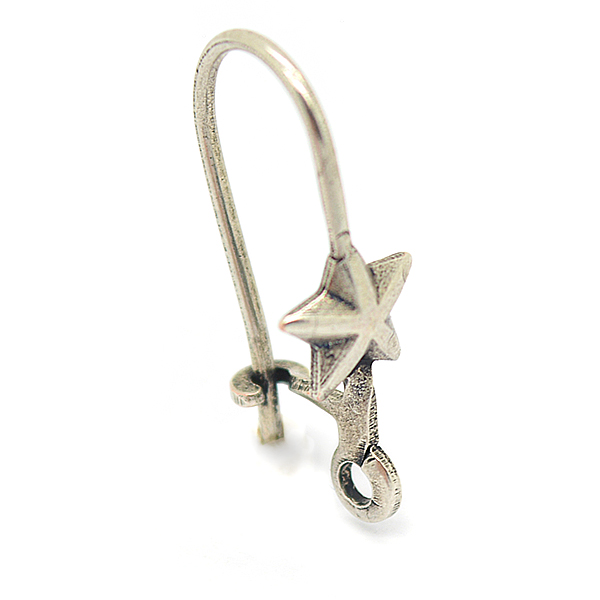 Star earrings hooks-10pcs pack