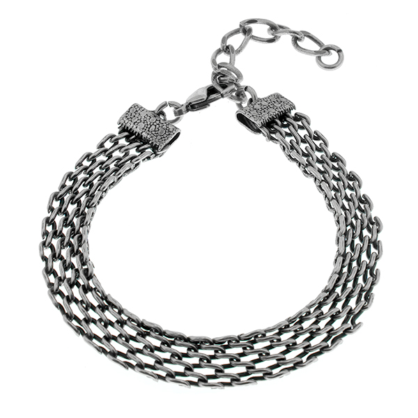 15cm flat mesh chain almost finished bracelet base  