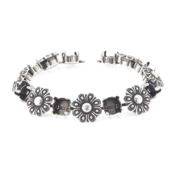 39ss cup chain Bracelet base with flowers