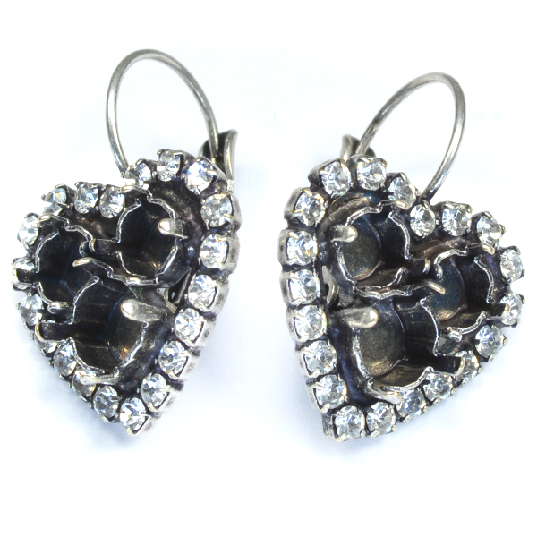 24ss and 29ss Heart drop earrings base 