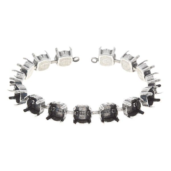39ss Cup chain bracelet base with soldered loops - 15 settings
