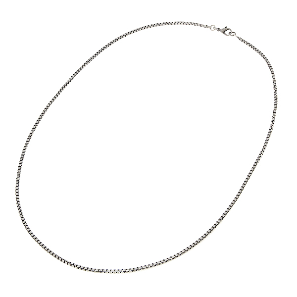 60cm of 2mm Box chain necklace with clasp