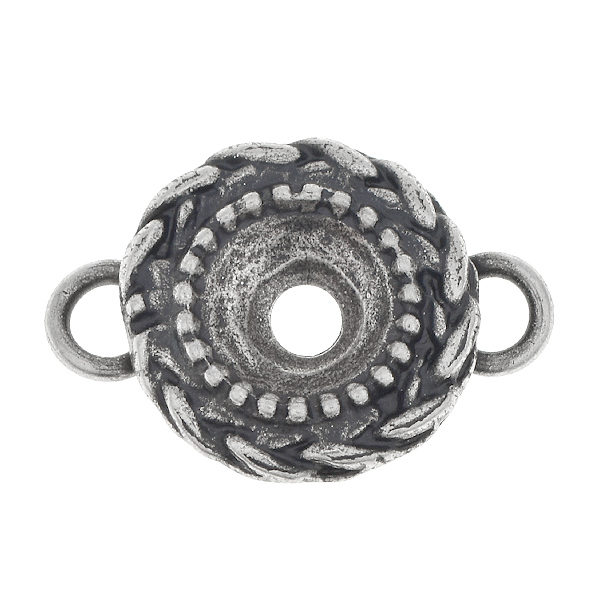 39ss Wheat Jewelry Connector with two side loops