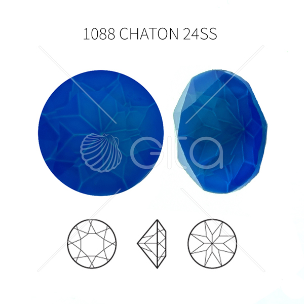 Aurora Crystal 24ss/5.5mm Chaton A1088 Electric Blue color-20pcs pack
