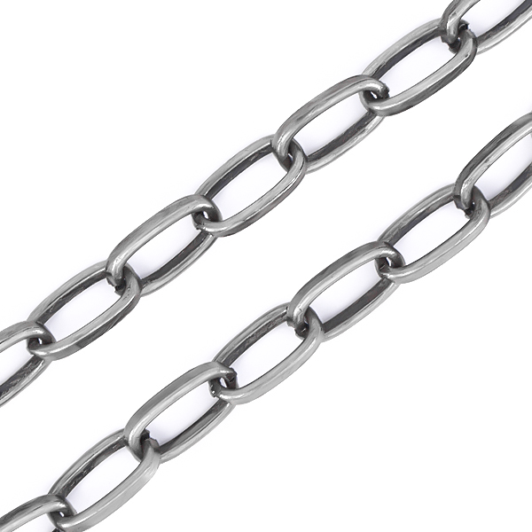 8.6x4.2mm Oval link Chain Necklace - 1 meter