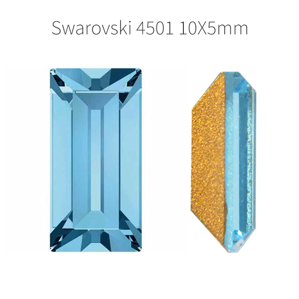 Swarovski 4501 10x5mm Light Turquoise color 