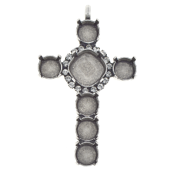 39ss and Square 12-12mm cross pendant base 