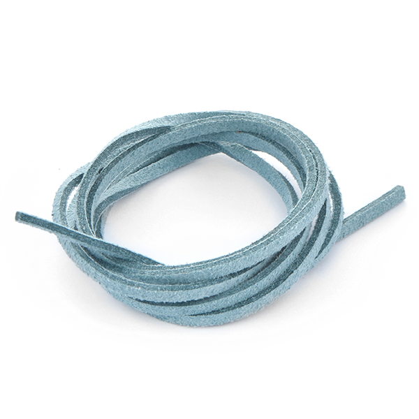3mm Faux Suede Leather Cord Turquoise color - 1 Meter