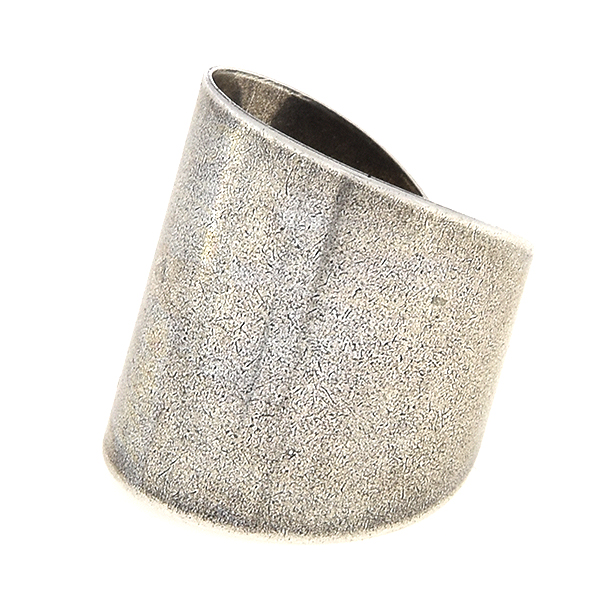 Wide plain metal ring