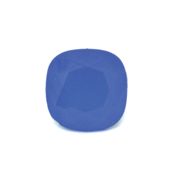Opaque Blue Glass Stone for 4470 10X10mm Square setting