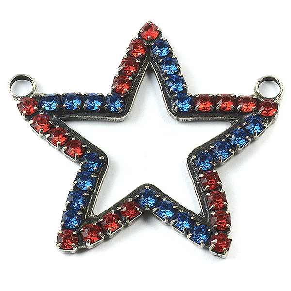 Star pendant base with Rhinestones 