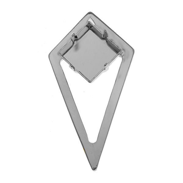 12x12mm Princess Square 4447 with Pyramid shape metal casting element Pendant base 