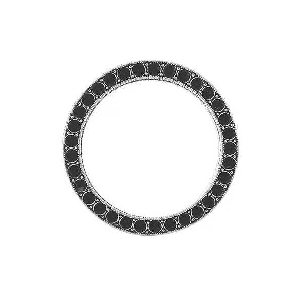 8pp Metal casting hollow circle Jewelry