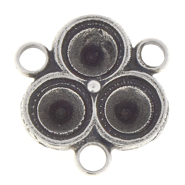 29ss Triangle jewelry connector with three loops
