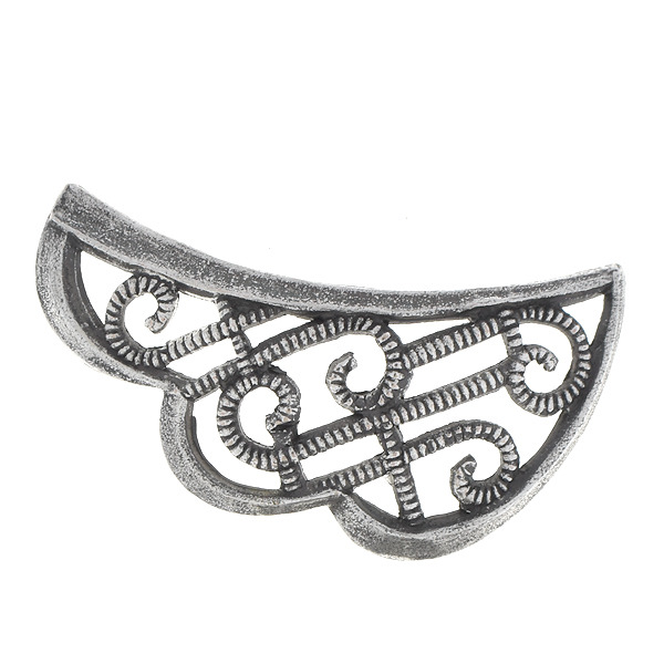 24x13mm Stamping metal filigree wing right side - 4 pcs pack