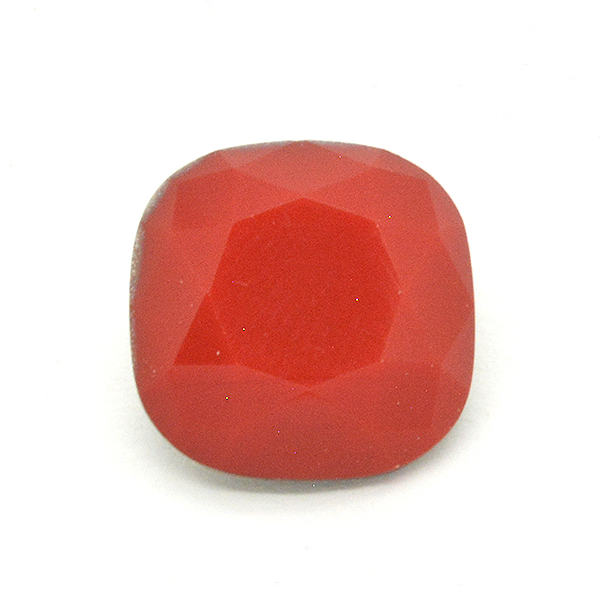 Opaque Red Glass Stone for 4470 12X12mm Square setting