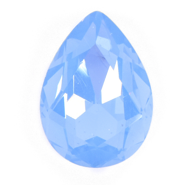 Light Sky Blue Glass Stone for 18x13mm Pear shape setting