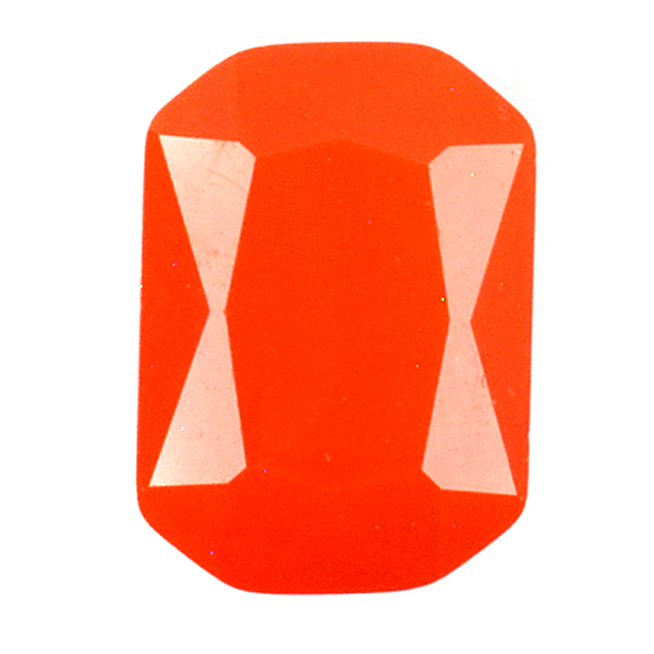 Opaque Orange Glass Stone 4610 Octagon 13X18mm setting
