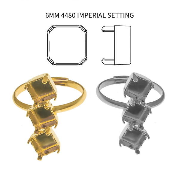 Triple 6mm Imperial 4480 settings adjustable thin ring base