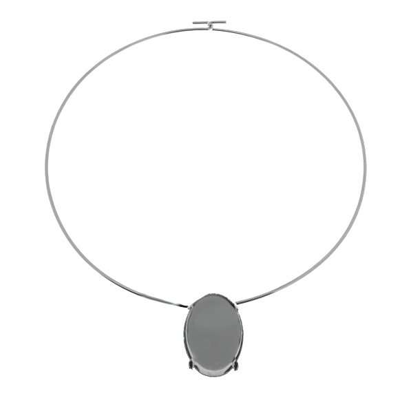 20x30mm Oval setting  Wire Necklace/Choker base