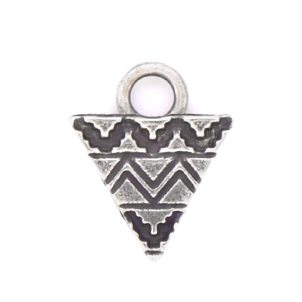 Aztec Triangle shaped Charm with top loop