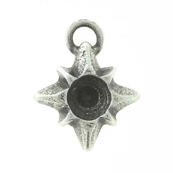 32pp Metal casting Star Charm/Pendant with top loop 
