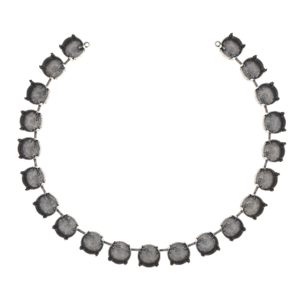 12mm Rivoli cup chain Centerpiece for Necklace (21 settings)