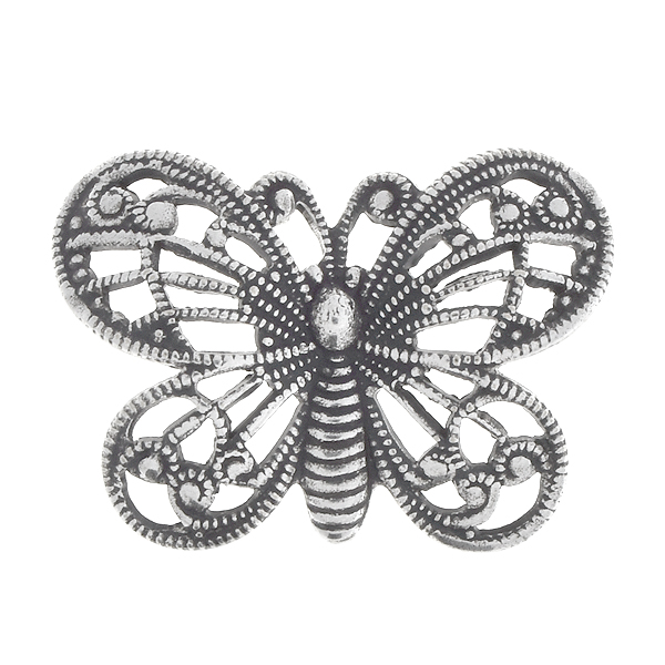 16.7x23mm Stamping metal filigree butterfly - 4 pcs pack