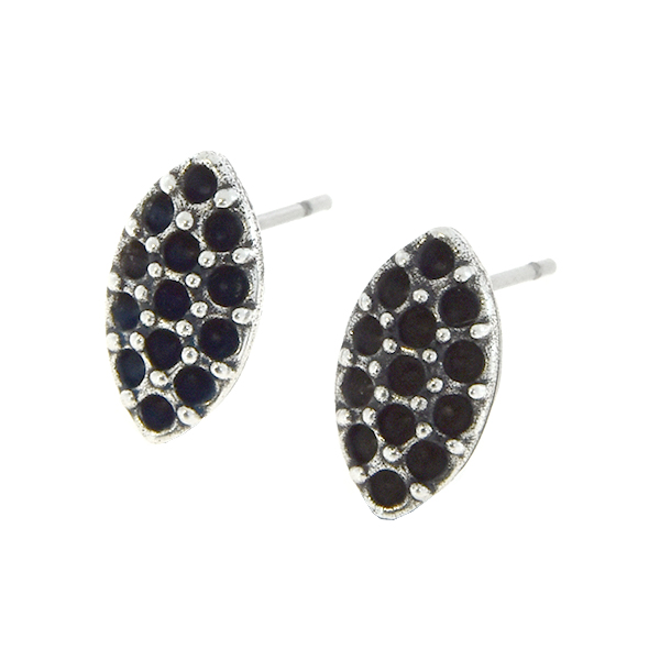 8pp Marquise shaped stud earring base